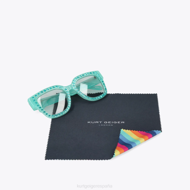 Kurt Geiger mujer gafas de sol joya de londres 2LPR461 | accesorios turquesa